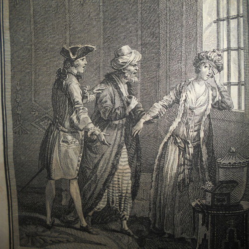 Histoire d'une Grecque book used, 18th century novel with engravings