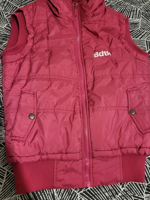 Sleeveless women's jacket used pink size S