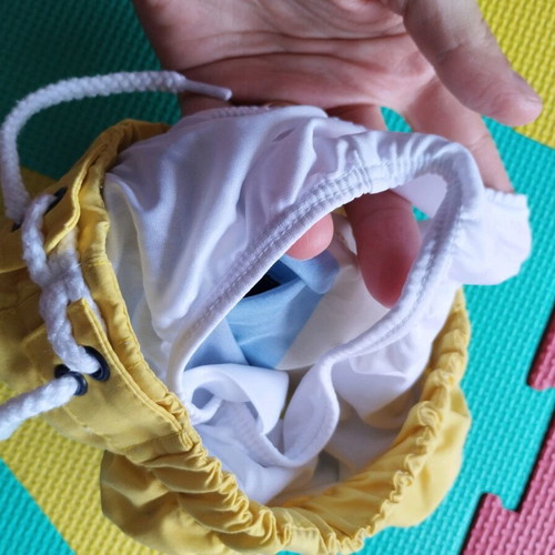 Baby swim shorts for boys 9 months like new, bermuda style Orchestra