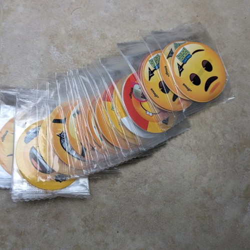 Koukouroukou stickers used, pack of 10 pieces