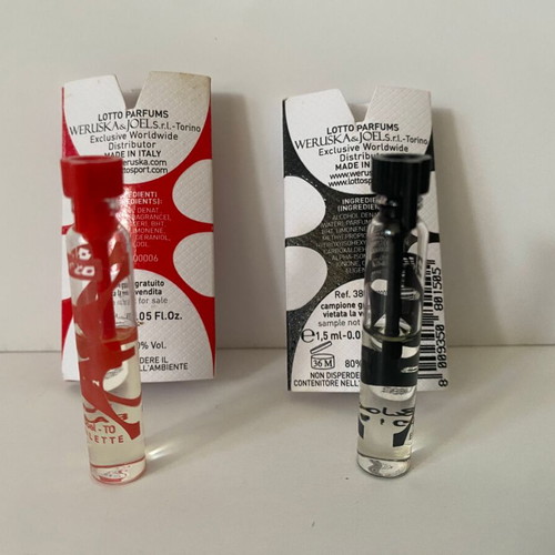 Lotto perfume samples new, tester eau de toilette set of 2