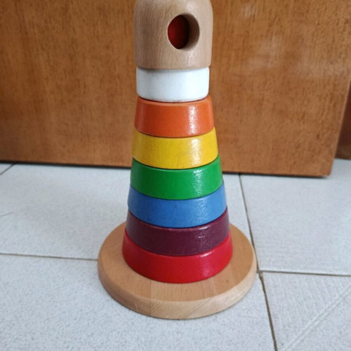 Educational activity toy with second toy gift used