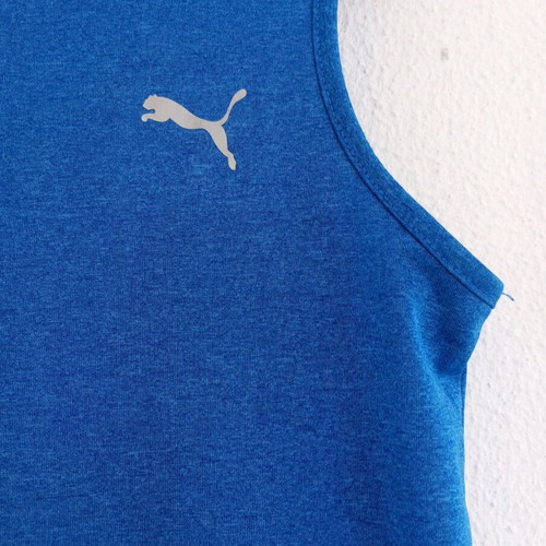 Puma sleeveless sports shirt like new, blue, size S