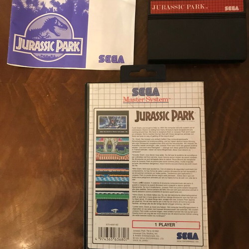 Sega games used, pack of 3, Ghostbusters, The Cyber Shinobi, Jurassic Park