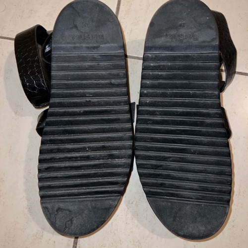 Bershka sandals used, size 38, black