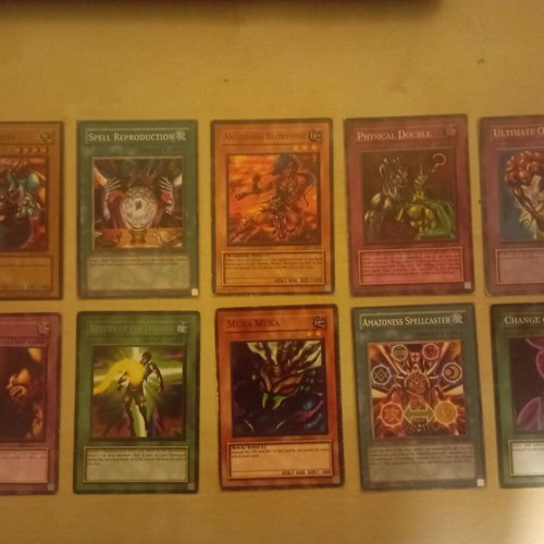 Yu-Gi-Oh cards used