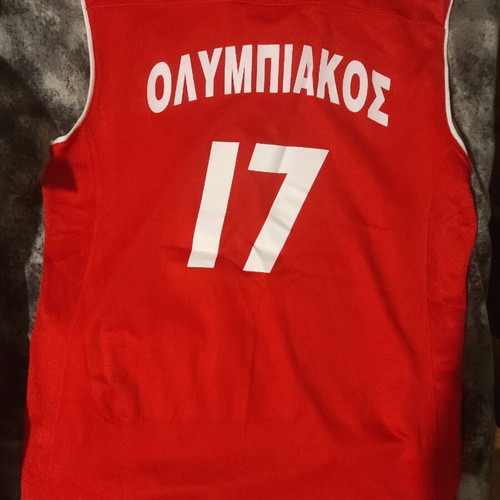 Olympiacos Women's Volleyball Shirt Used, Size M