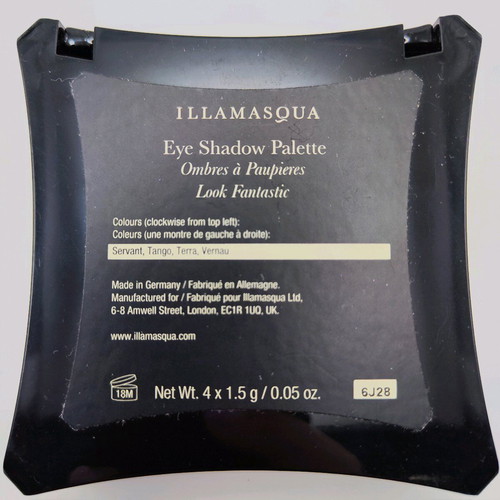 Illamasqua eyeshadow palette like new, four colors
