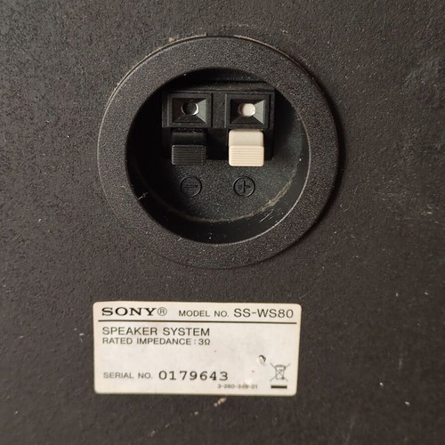 Sony SS-WS80 Subwoofer speaker used 300W RMS