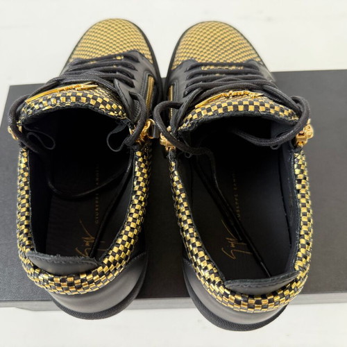 Giuseppe Zanotti May London men's shoes new, black and gold, size 39-40