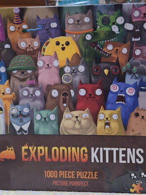 Παζλ Exploding Kittens 1000 κομματιών σαν καινούργιο