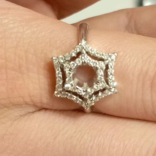 Chimento 18 ct gold ring 6.5 gr with 0.70 F VVS diamond new