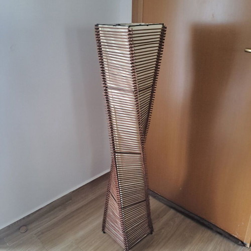 Globostar Boho floor lamp with 2 x E27 sockets like new, brown and beige