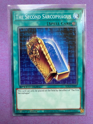 Yu-Gi-Oh Card The Second Sarcophagus SGX3-ENI07 Speed Duel like new
