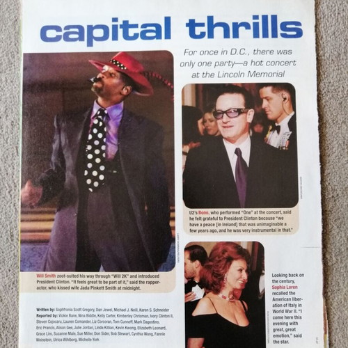 Celine Dion magazine scrap from People 2000 used with wear