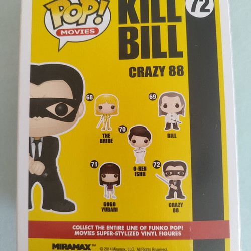 Funko Pop! Kill Bill Crazy 88 #72 new