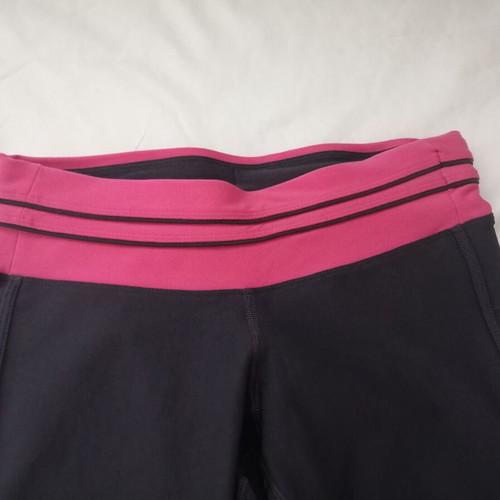 Nike Dri-FIT women's capri leggings XS like new, gray with pink trim