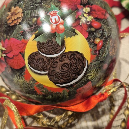 Christmas ornaments 2 unbreakable balls large size vintage