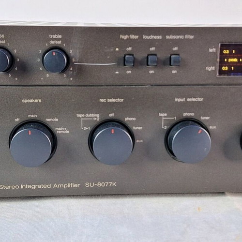 Technics SU-8077K stereo integrated amplifier used, vintage Hi-Fi Japan