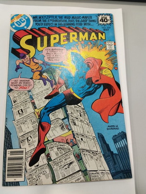 Superman 1st Series #335 comic book, pre-crisis story