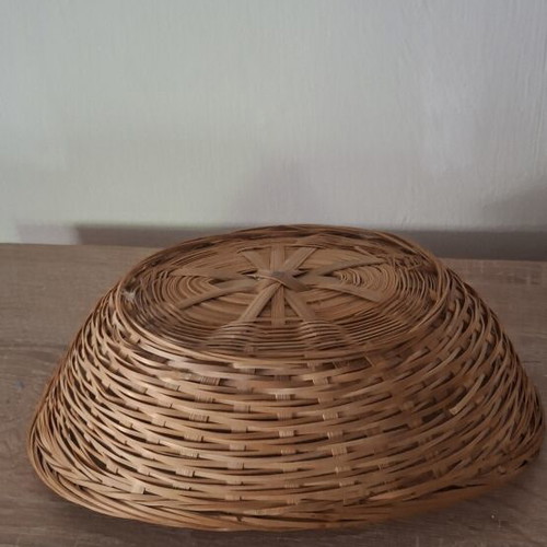 Handmade wicker basket for storage and decoration