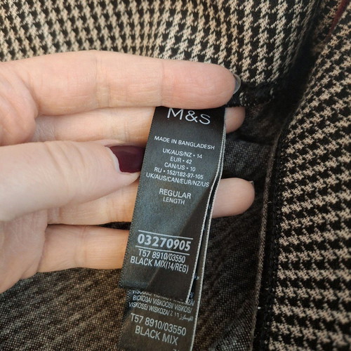 Marks & Spencer leggings pants like new with red stripe XL