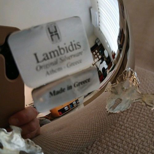 Vintage fondant bowl brand new Lambidis Silverware original!