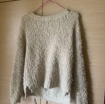 Atmosphere sweater like new, white and beige, size S