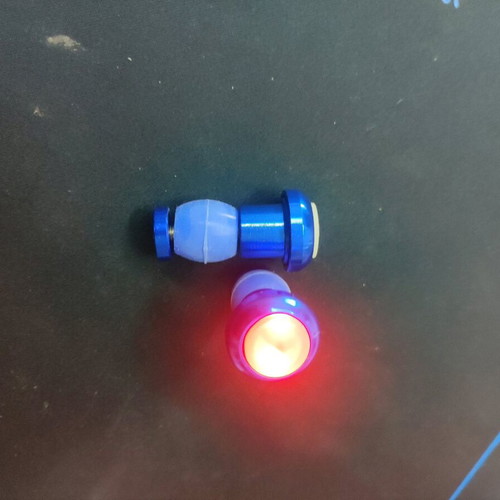 Bicycle handlebar plugs with integrated LED lights new