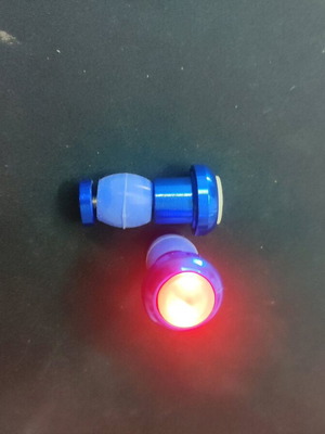 Bicycle handlebar plugs with integrated LED lights new
