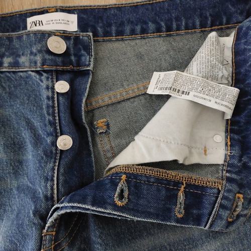 Zara women's jeans blue size 38 like new