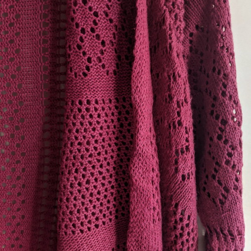 Bordeaux asymmetric Attrativo cardigan used