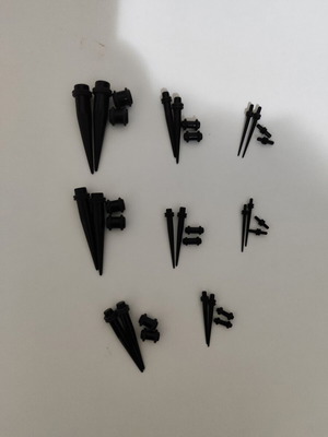 Комплект за разширяване на уши от черен акрил като нов