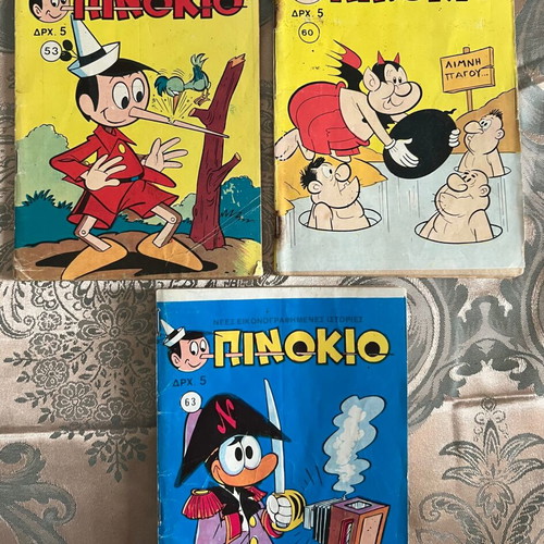 Pinokio comic pack of 16 used first period issues