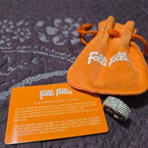 Folli Follie ring like new, size 52, silver