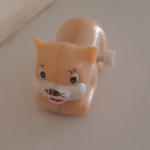 Vintage 80s HTL wind-up cat toy