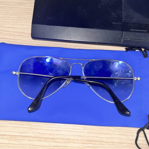 Ray-Ban sunglasses with blue lenses