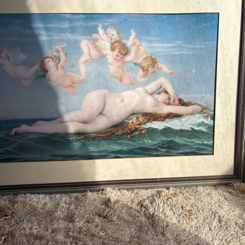 Frame used 85x60 cm gray ciel without glass