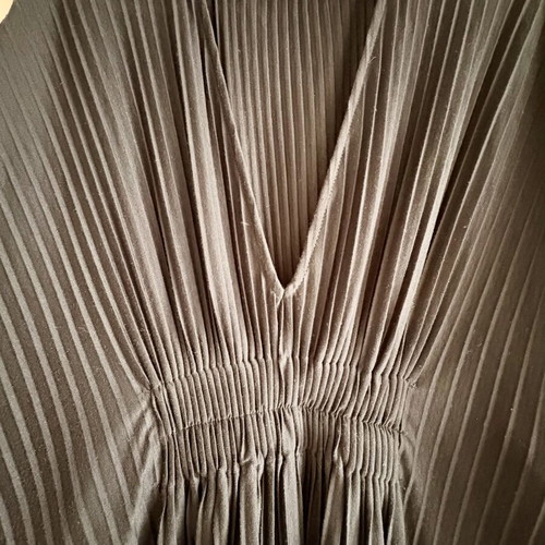 Zara evening collection black pleated dress like new, size M