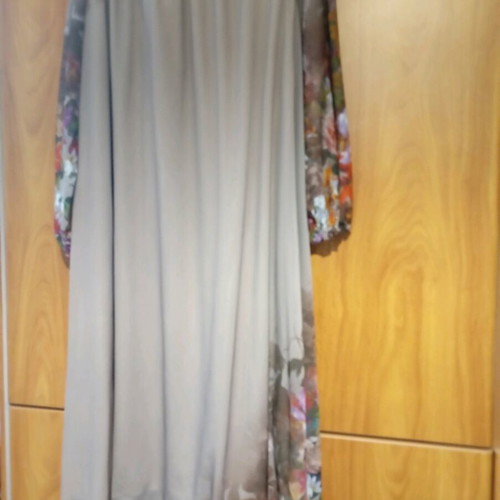 Beige midi dress with floral print new