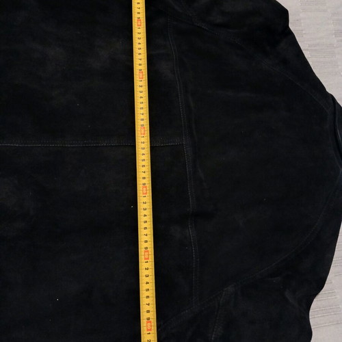 Prince Oliver men's suede leather jacket black like new XL wide fit