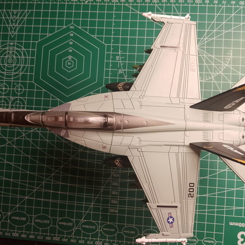 F18-Hornet painted fighter model 1:72 scale, new