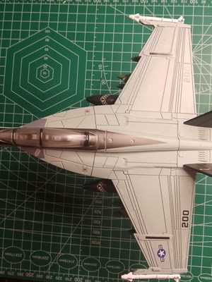 F18-Hornet painted fighter model 1:72 scale, new