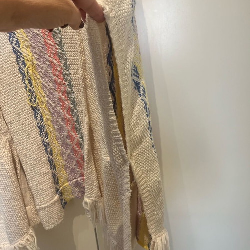 Zara poncho size 13/14 like new, colorful knitted