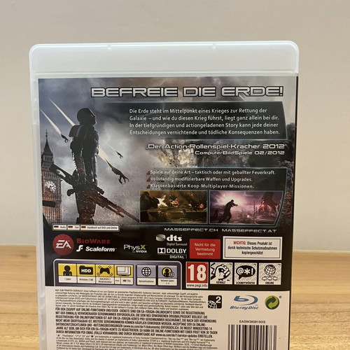 Mass Effect 3 PS3 game used, complete with booklet