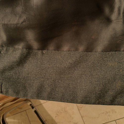 Vintage jacket used, dark grey, handmade