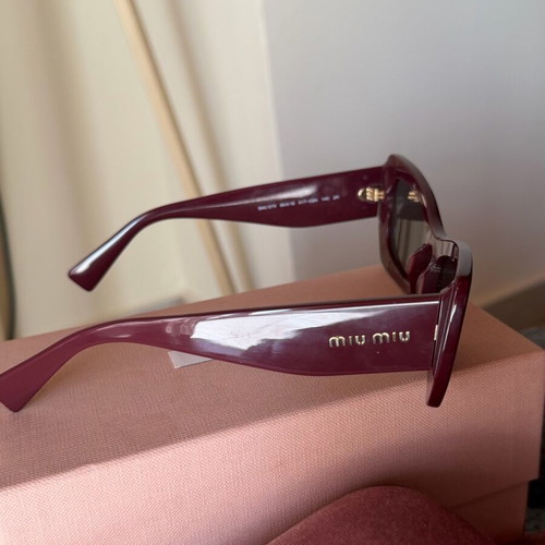 MiuMiu Sunglasses like new, red burgundy