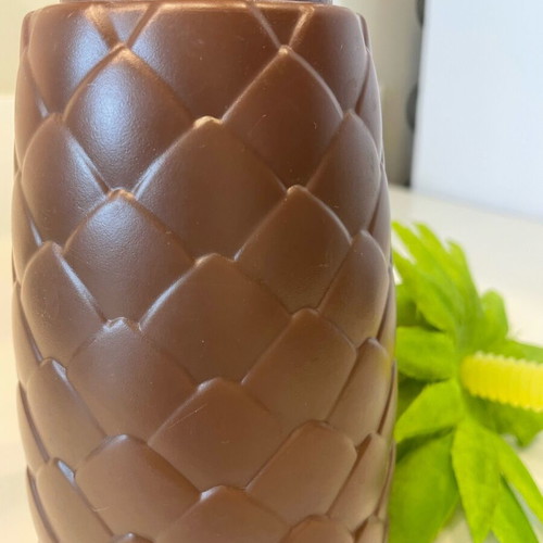 Pineapple plastic cup with lid and straw like new 560ml