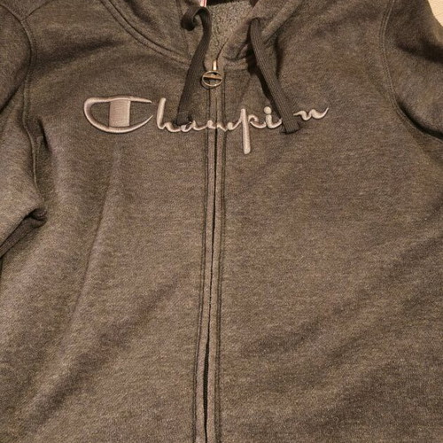 Champion hoodie jacket XL gray used women