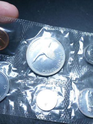 Canada 1967 silver coin set in original mint packaging